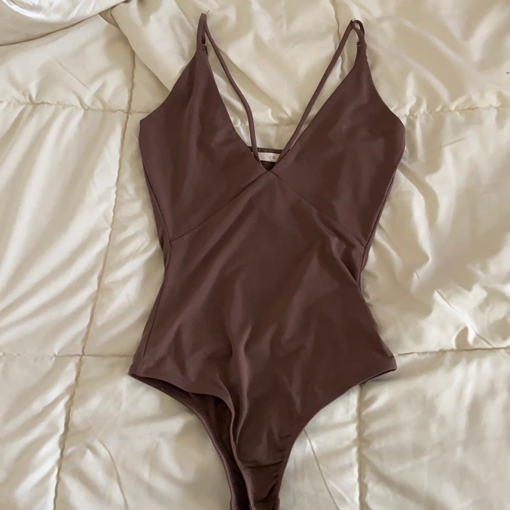 Brown bodysuit
